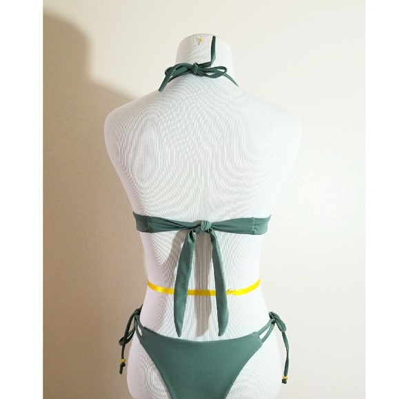 💮Green Bikini Top - Picture 4 of 7